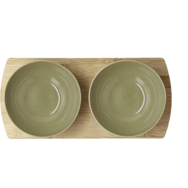 Shoku Bamboo tray with 2 bowls