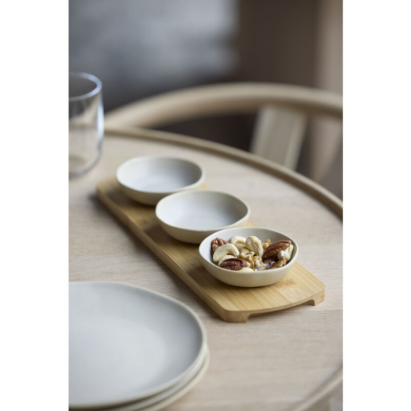 Shoku Bamboo tray with 3 bowls