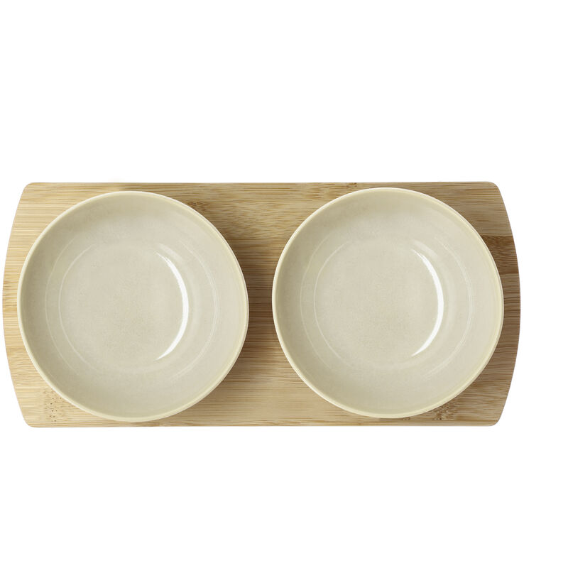 Shoku Bamboo tray with 2 bowls